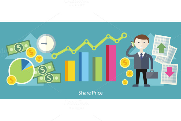 Share Price Exchange Concept Design Share Price Exchange Concept Design