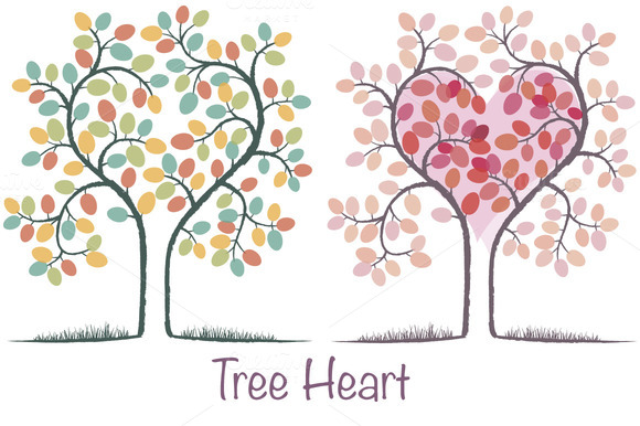 heart tree templates printable designtube creative design content