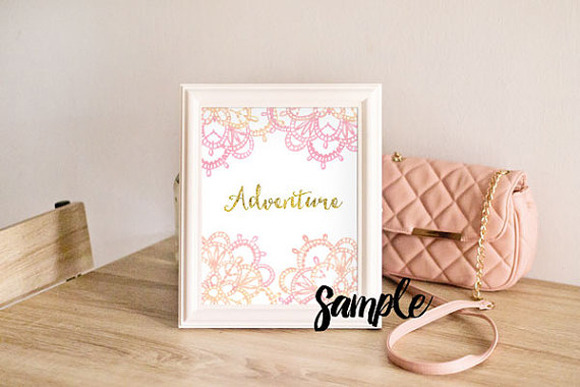 Styled Mock Up White Frame Styled Mock Up White Frame