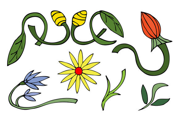 Doodles Flowers Collection