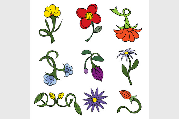Doodles Flowers Collection Doodles Flowers Collection