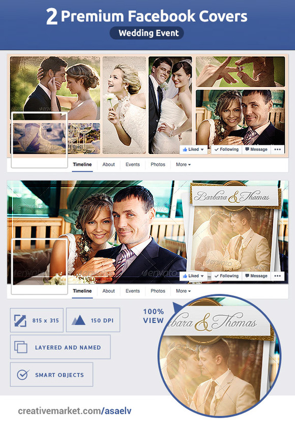 50% OFF- 2 Wedding FB Covers 50% OFF- 2 Wedding FB Covers