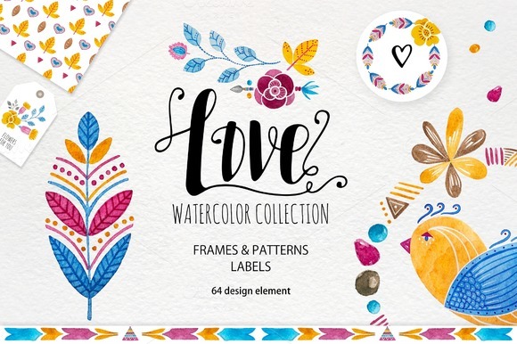 Love Watercolor Collection Love Watercolor Collection