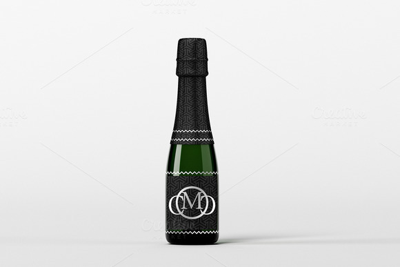 Download Free Psd Mockup Champagne Bottle » Designtube - Creative Design Content