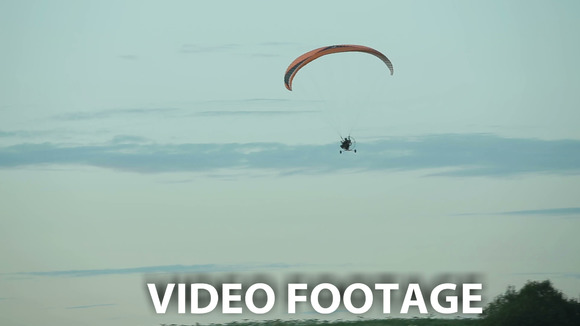 Paramotor Flying In The Air Paramotor Flying In The Air