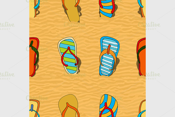 Summer Related Seamless Pattern