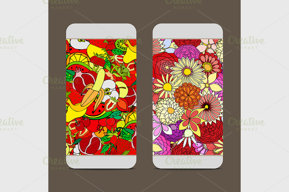 Fruit And Flower Pattern Fruit And Flower Pattern