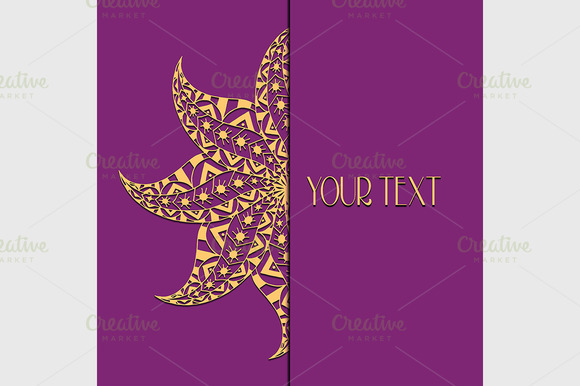 Vector Circle Floral Ornament Vector Circle Floral Ornament