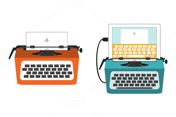 Classic And Usb-typewriter