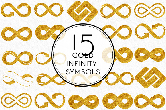 Gold Infinity Symbols Gold Infinity Symbols