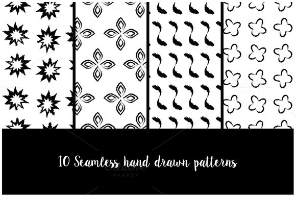 Seamless Hand Drawn Patterns Seamless Hand Drawn Patterns