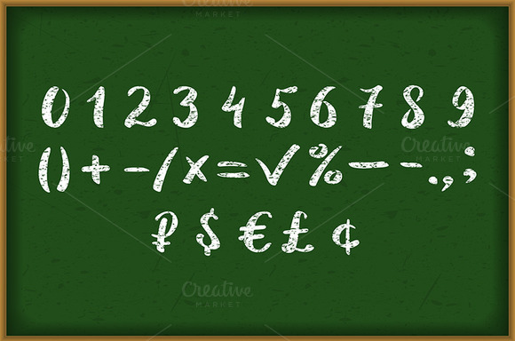Numbers 0-9 Written With A Brush Numbers 0-9 Written With A Brush