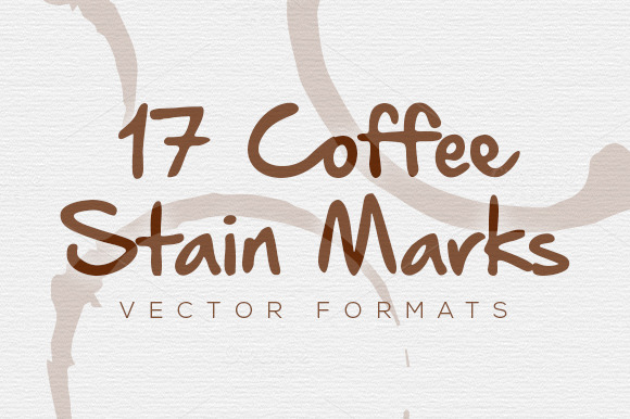 17 Vector Coffee Stain Marks 17 Vector Coffee Stain Marks