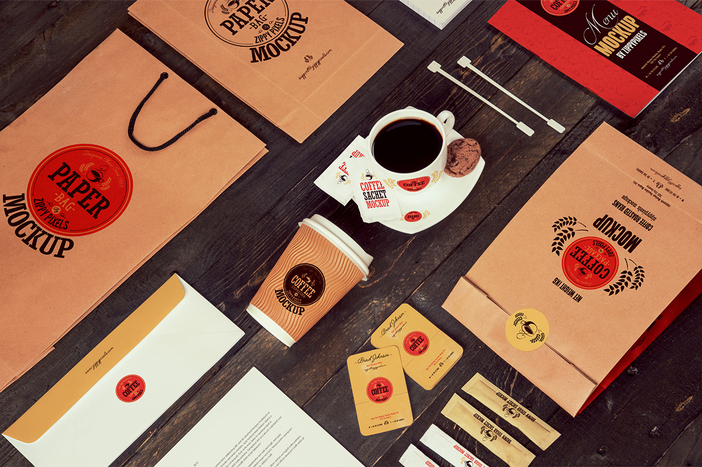 Coffee Branding & Packaging Mockups ~ Product Mockups on ...