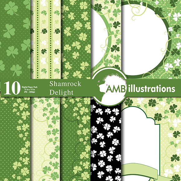 Shamrock Digital Papers AMB-442 Shamrock Digital Papers AMB-442