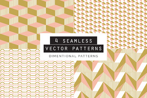 Dimentional Seamless Patterns 4