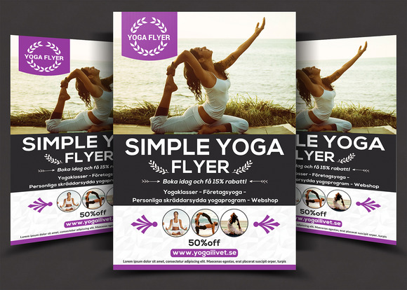Simple Yoga Flyer Simple Yoga Flyer