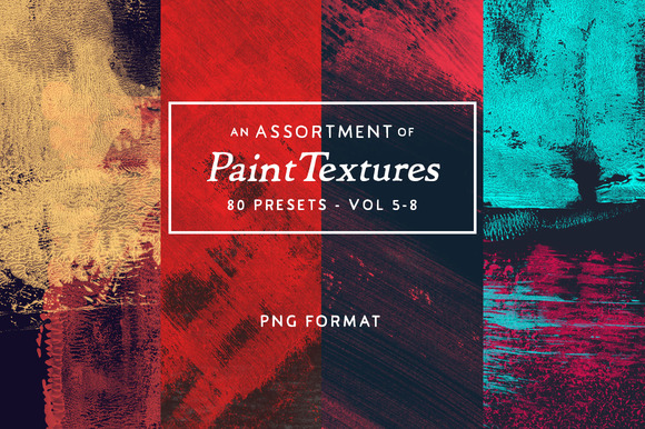 80 Assorted Paint Textures Vol.5-8