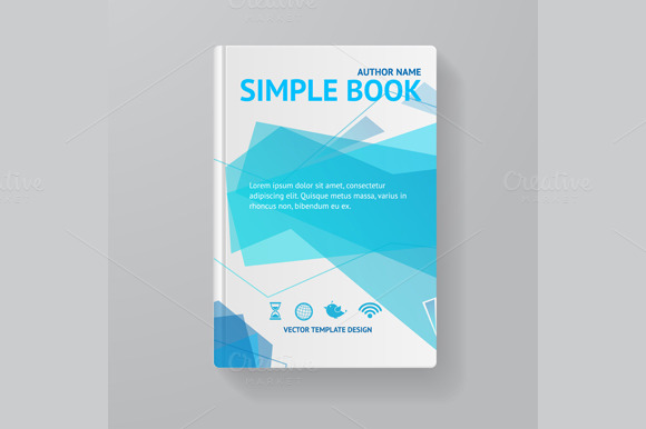 Book Template Vector Book Template Vector