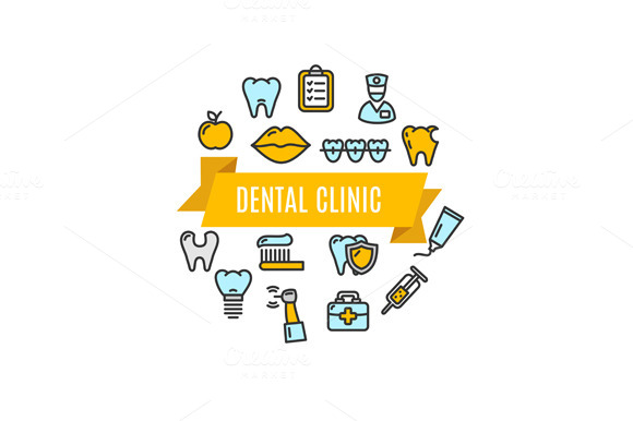Dental Clinic Concept Vector
