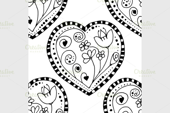Seamless Heart Background Seamless Heart Background
