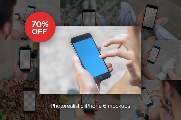 30x Photorealistic IPhone 6 Mockups 30x Photorealistic IPhone 6 Mockups