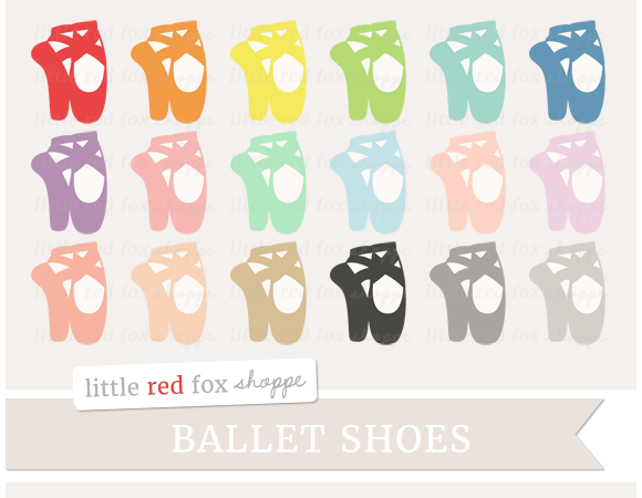 Ballet Shoe Clipart