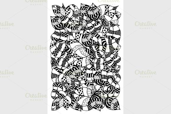 Doodle Elements With Leafs Doodle Elements With Leafs