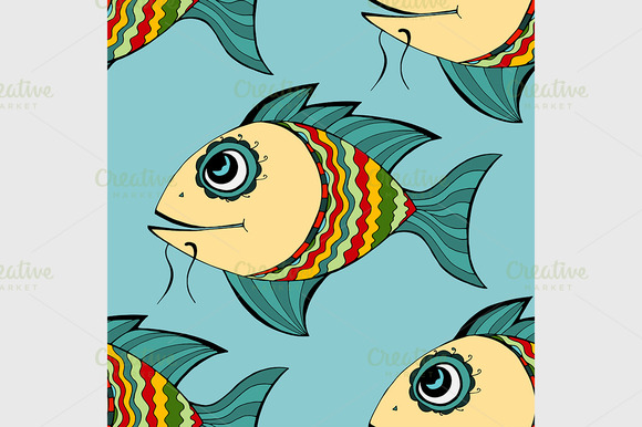 Seamless Fish Background Seamless Fish Background