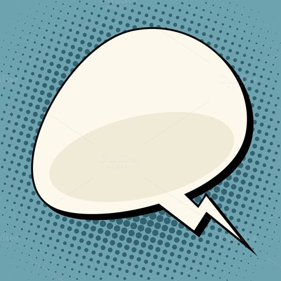 Cloud Comic Bubble Retro Cloud Comic Bubble Retro