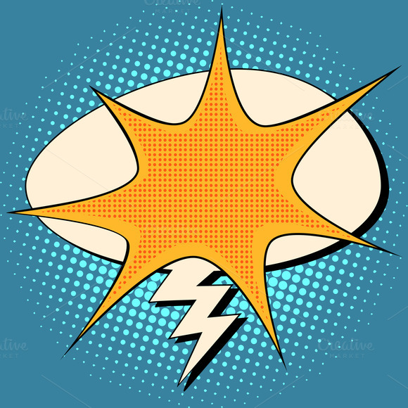 Explosion And Lightning Comic Explosion And Lightning Comic