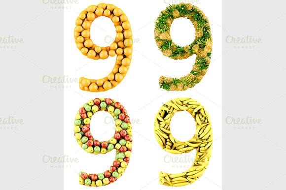 Number Of 3D Fruits