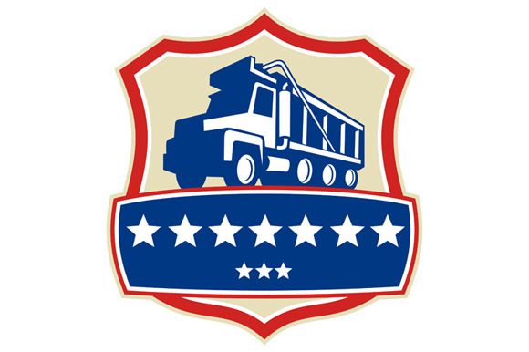 Triple Axle Dump Truck Stars Crest Triple Axle Dump Truck Stars Crest