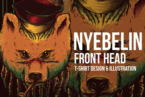 Nyebelin Front Head Illustration Nyebelin Front Head Illustration