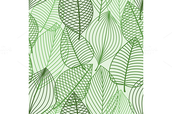 Green Foliage Seamless Pattern
