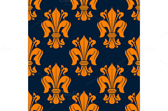 Fleur-de-lis Floral Seamless Pattern Fleur-de-lis Floral Seamless Pattern