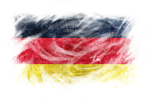 Germany Flag Blackboard Chalk Erased Germany Flag Blackboard Chalk Erased