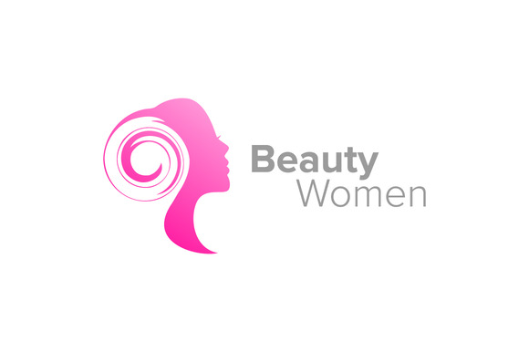 Beauty Woman Silhouette Logo Beauty Woman Silhouette Logo