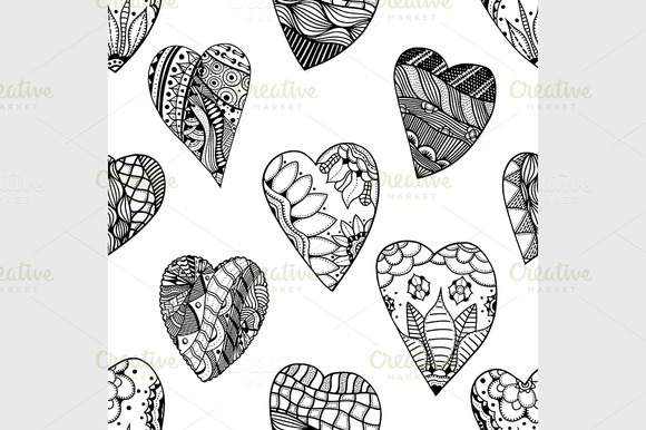 Hand-drawn Seamless Pattern Hand-drawn Seamless Pattern