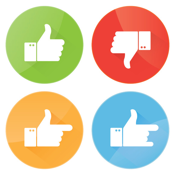 Thumbs Up Icons Set Thumbs Up Icons Set