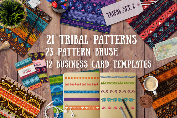 2.Tribal Patterns Brushes And Cards 2.Tribal Patterns Brushes And Cards