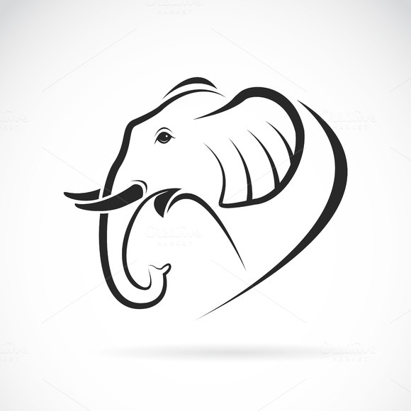 Vector Image Of An Elephant Design