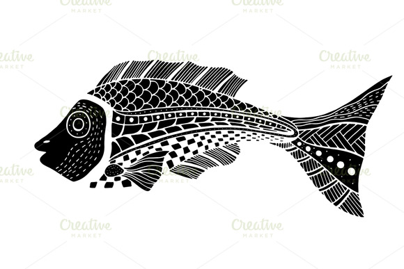 Tangle Patterns Stylized Fish Tangle Patterns Stylized Fish