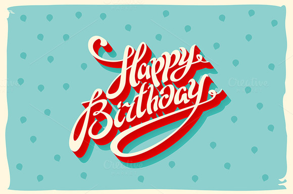 Vintage Retro Happy Birthday Card Vintage Retro Happy Birthday Card