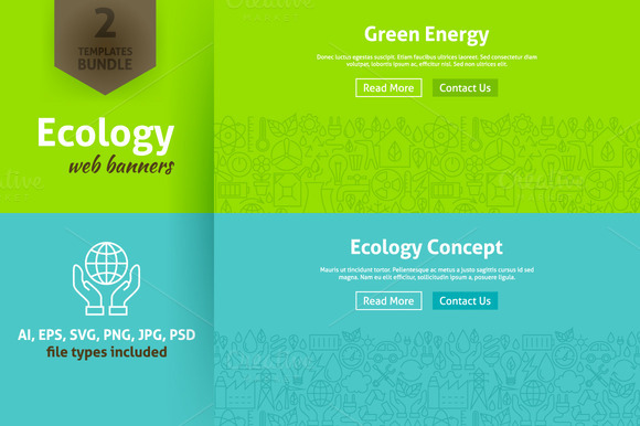 Ecology Green Energy Line Web Banner