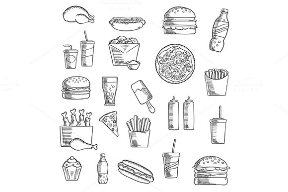 Takeaway And Fast Food Cuisine Takeaway And Fast Food Cuisine