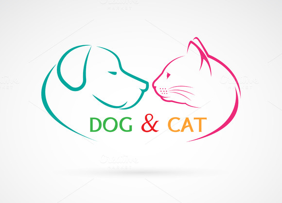 Vector Image Of An Dog And Cat Vector Image Of An Dog And Cat
