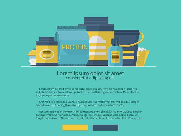 Sports Diet Flat Vector Illustration Sports Diet Flat Vector Illustration