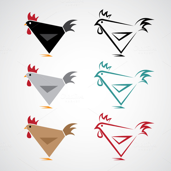 Vector Image Of An Chicken Design Vector Image Of An Chicken Design