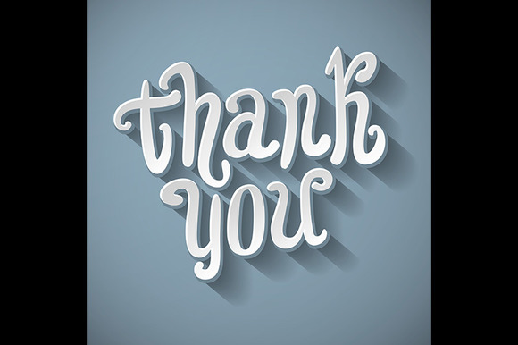 Thank You Hand Lettering Vector Thank You Hand Lettering Vector